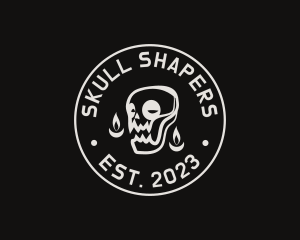 Skull Tattoo Seal logo design