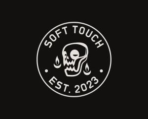 Skull Tattoo Seal logo design