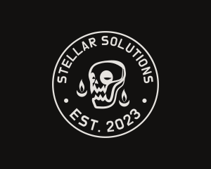 Skull Tattoo Seal logo design