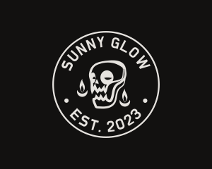 Skull Tattoo Seal logo design