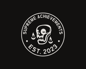 Skull Tattoo Seal logo design