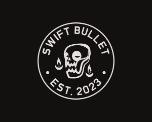 Skull Tattoo Seal logo design