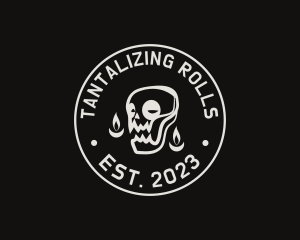 Skull Tattoo Seal logo design