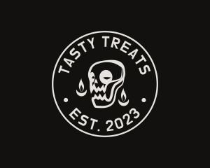 Skull Tattoo Seal logo design