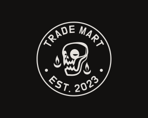 Skull Tattoo Seal logo design