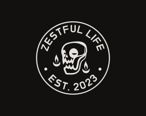 Skull Tattoo Seal logo design