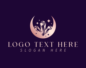 Luxury Crystal Moon logo