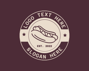 Hipster Hotdog Restaurant logo