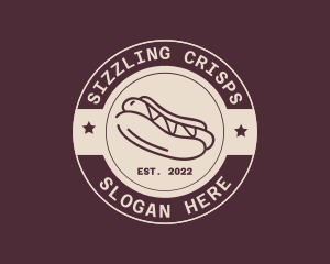 Hipster Hot Dog Restaurant logo