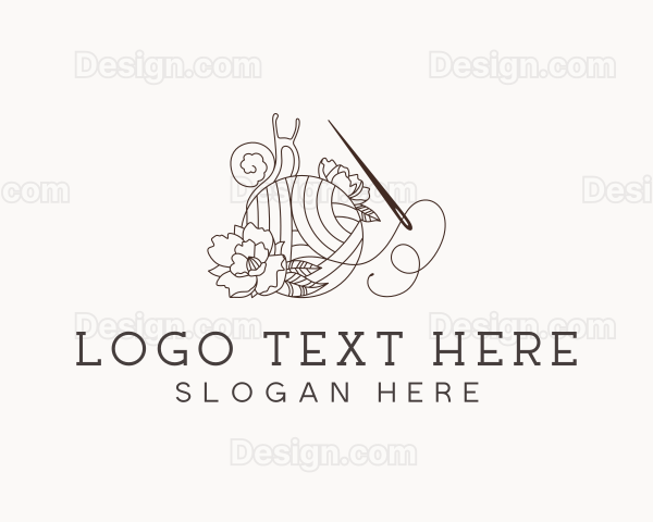 Floral Sewing Tailor Logo