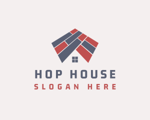 House Floor Handyman Carpentry logo design