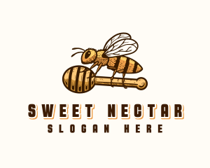 Honey Bee Dipper logo design