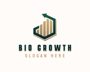 Arrow Graph Investment Growth logo design