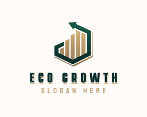 Arrow Graph Investment Growth logo design