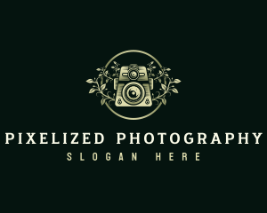 Floral Camera Photography logo design