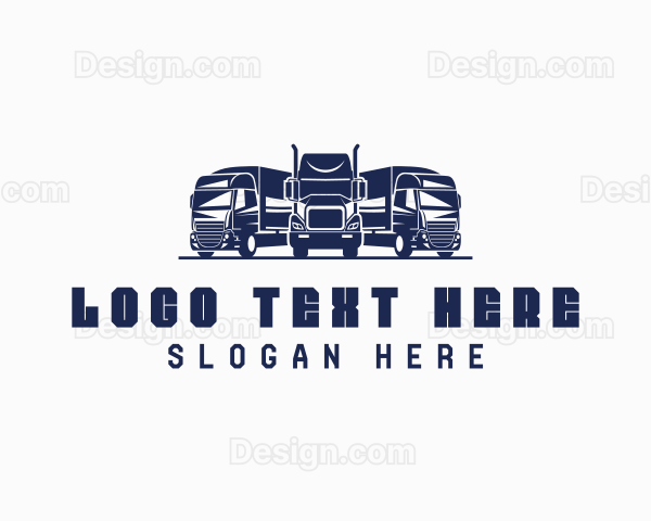 Logistics Delivery Vehicle Logo