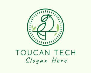 Forest Toucan Bird logo design