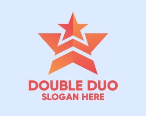 Orange Double Star  logo design