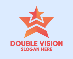 Orange Double Star  logo design