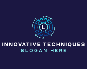 Globe Technology Innovation logo design