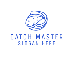 Fish Seafood Salmon logo