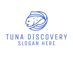 Fish Seafood Salmon logo design