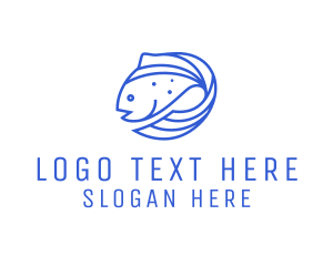 Fish Seafood Salmon logo