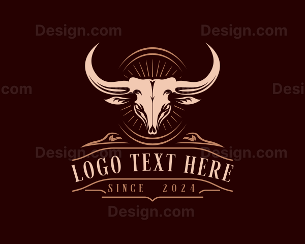 Steakhouse Barbecue Bull Logo