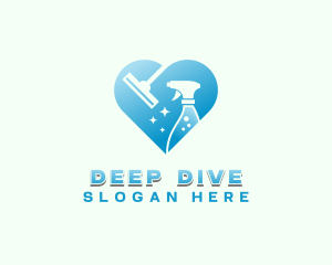 Disinfection Cleaning Sanitation logo design