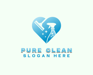 Disinfection Cleaning Sanitation logo design