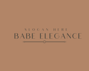 Elegant Company Wordmark  logo design