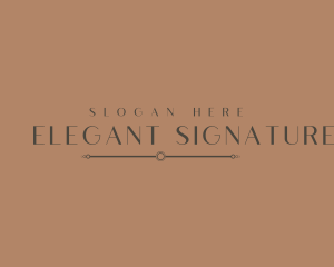 Elegant Company Wordmark  logo design