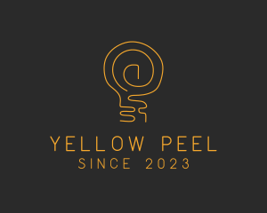 Gold Bulb Lamp logo design