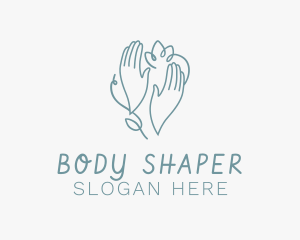 Relaxing Massage Hands logo design