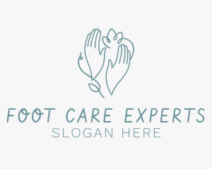 Relaxing Massage Hands logo design