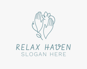 Relaxing Massage Hands logo design