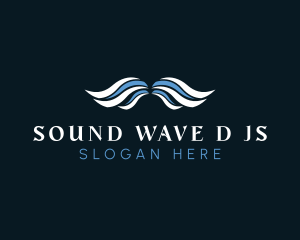 Water Wave Wings logo design