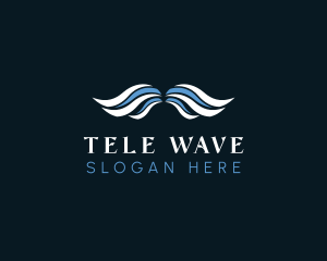 Water Wave Wings logo design