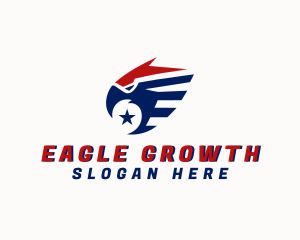 Patriotic Eagle Veteran logo design