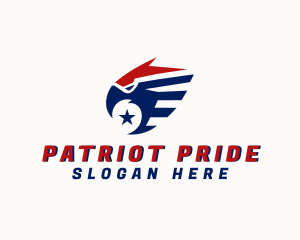Patriotic Eagle Bird logo