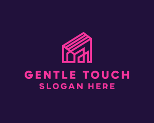 Architecture Pink House logo design