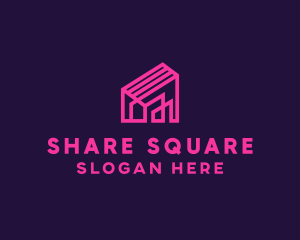 Architecture Pink House logo design