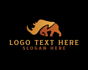 Wild Safari Rhinoceros logo