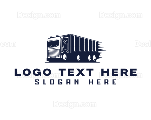 Delivery Cargo Truck Logo