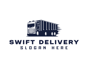 Delivery Cargo Truck logo design