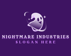 Horror Halloween Ghost logo