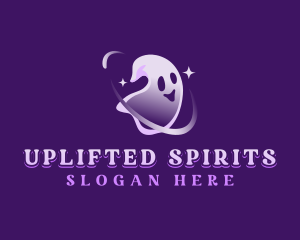 Horror Halloween Ghost logo design