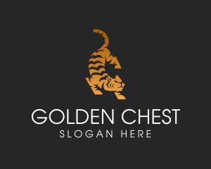 Modern Crouch Tiger logo design