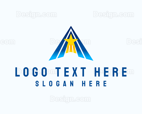 Shooting Star Logistics Letter A Logo