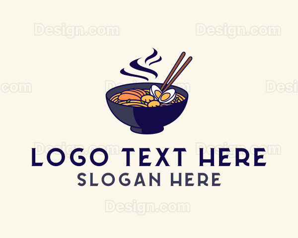 Hot Ramen Noodles Logo